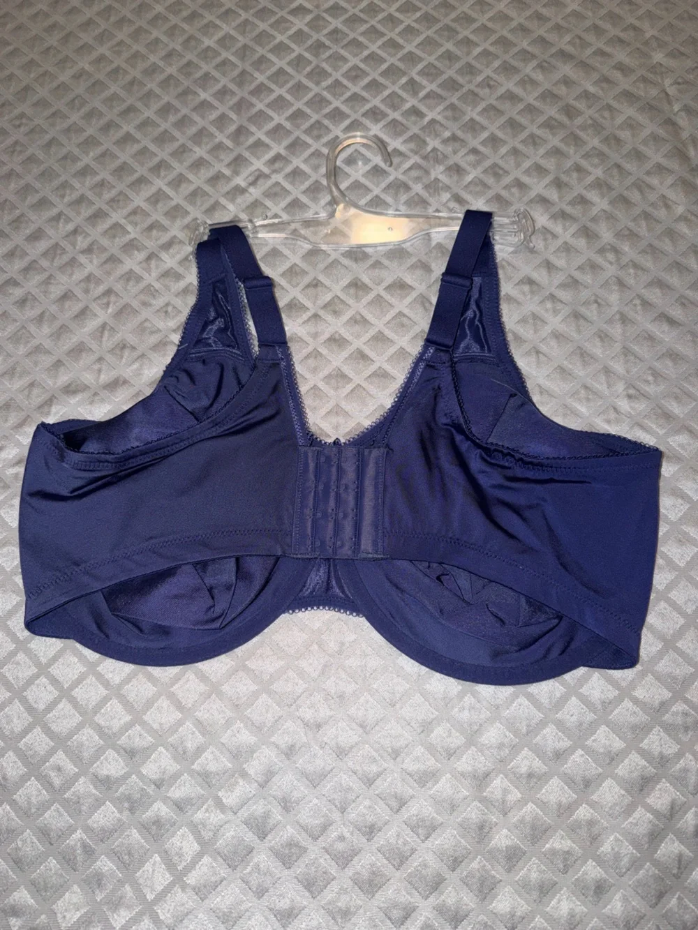 Wacoal Full Figure Basic Beauty Underwire Bra support shape wear 44DDD cobalt - Picture 8 of 8
